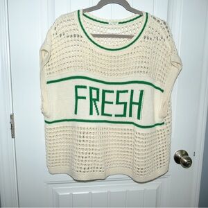 Anthropologie Knit Blouse “FRESH”